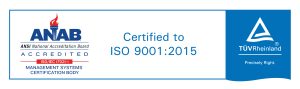 VCS Certified to ISO 9001:2015 by TUV Rheinland NA